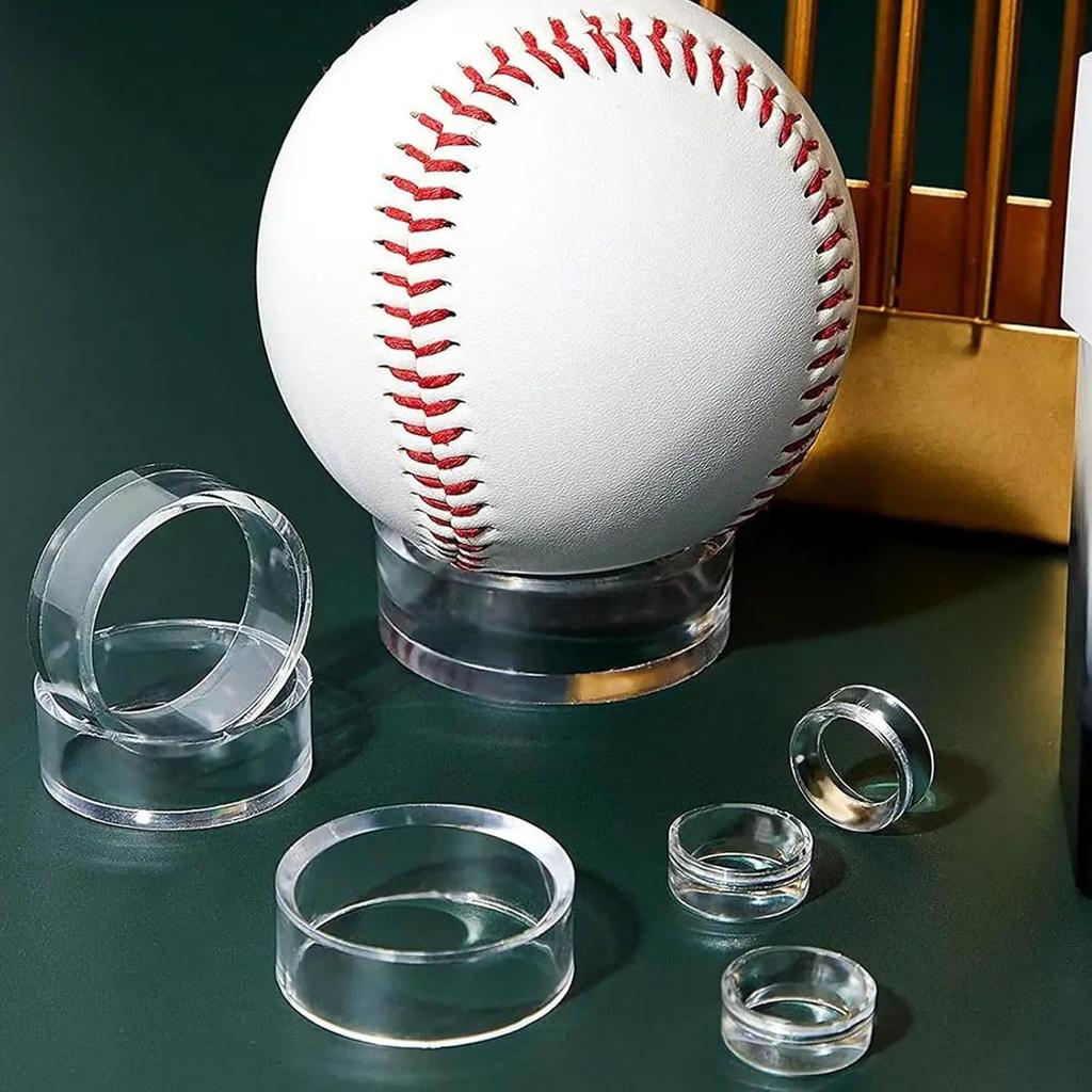 15 acrylic display stands, transparent ring baseball stands, plastic circular golf ball stands, baseball tennis series, used for decorating eggs,
