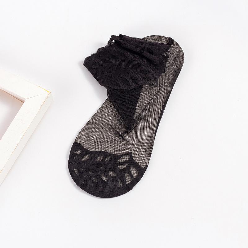 

Женские сетчатые носки до щиколотки с кружевной отделкой - Летние дышащие сетчатые носки с хлопковой подошвой Bare socks, one size (34-39)