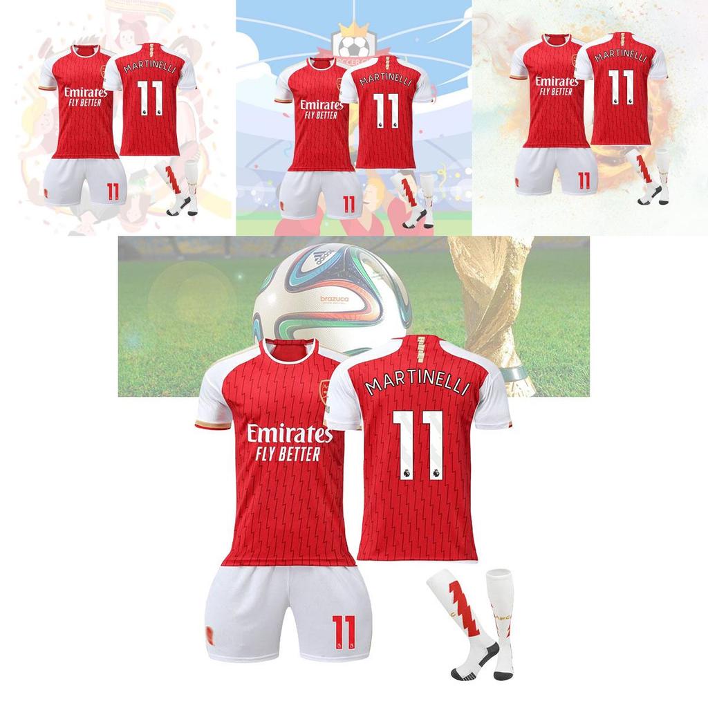 2023-24 Arsenal Home Shirt Soccer Jersey Sportswear Polyester Fabric Kids And Adult Sizes
