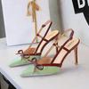 Bow Slim Heels High-End Women's Temperament High-End Without Being Tired From Behind The Feet And Tripping Women's Singles Shoes