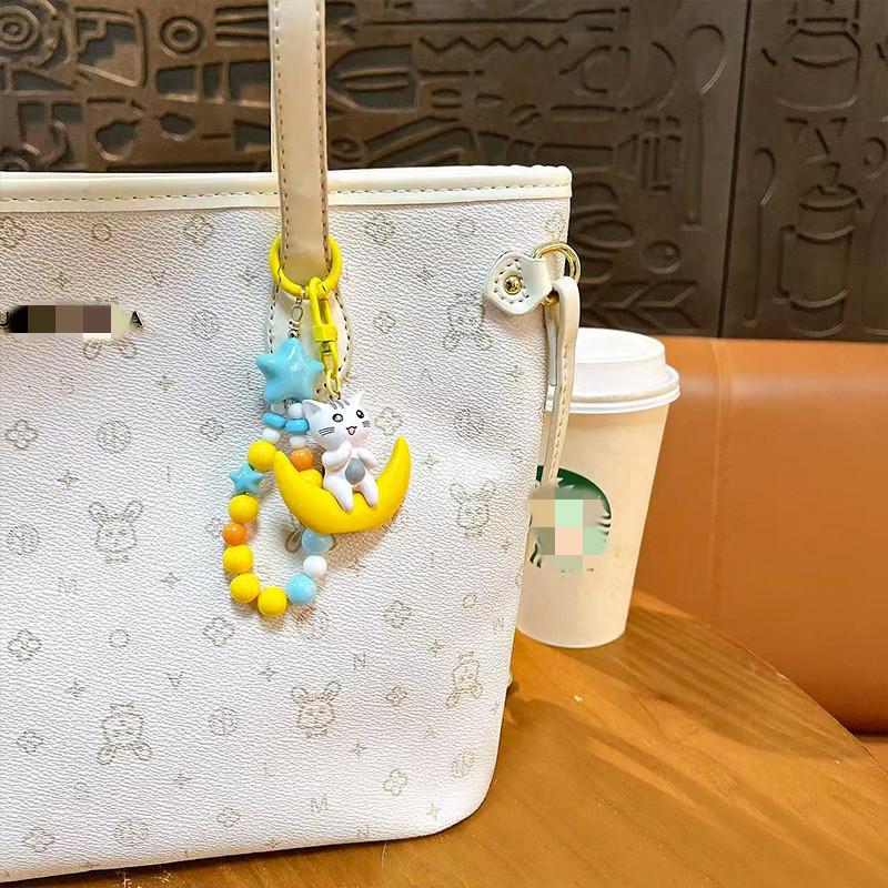 Cute Cartoon Cat Phone Charm Kitty Phone Lanyard Strap Key Chains Bag Pendant Decoration Handmade Gift Bag Charm