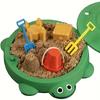Mini Turtle Sandbox Toy with Shoveling Tools Desktop Stress Relief Toy with Lid Portable Sensory Play Kit Sand Toy Playset