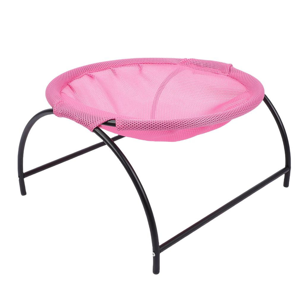 Elevated Cat Hammock Bed Breathable Mesh Removable Washable Stable Construction Pet Raised Swing Bed for Indoor Kitty