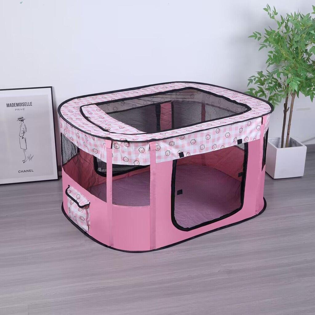 Pet Supplies Cat and Dog Villa: Spacious Tent and Enclosed Fence for Kittens and Puppies