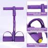 Multifunction Tension Rope, 6 Tube Foot Pedal Resistance Bands with Handles, Abdominal Exercise Equipment for Sit-Ups, Yoga, Full-Body Training, Home