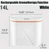 Automatic Trash Can with Essential Oil Diffuser,Bathroom Trash Cans with Lid,Motion Sensor Touchless Trash Can Bedroom Kitchen