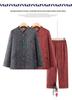 Elegant Two-Piece Spring & Autumn Shirt Suit for Middle-Aged and Elderly Women