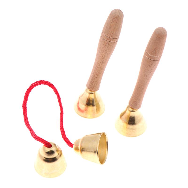 1 Par de Brinquedo de Instrumento Musical Infantil Sino com Cordas/Cabos Instrumento Montessori Orff Brinquedo de Aprendizagem Musical para Jardim de Infância