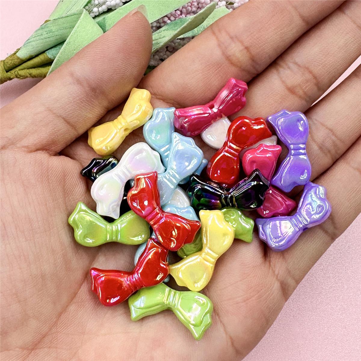 

20 шт. 11,1*21,8 мм, банты для изготовления ювелирных изделий, 9 цветов, свободные бусины, ожерелье «сделай сам», акриловые браслеты разноцветный