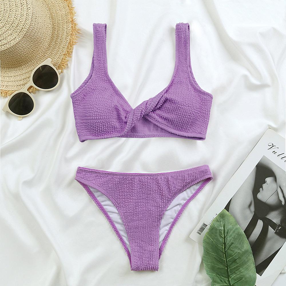 High-Waisted Special Fabric Fashion Bikini Swimsuit for Women