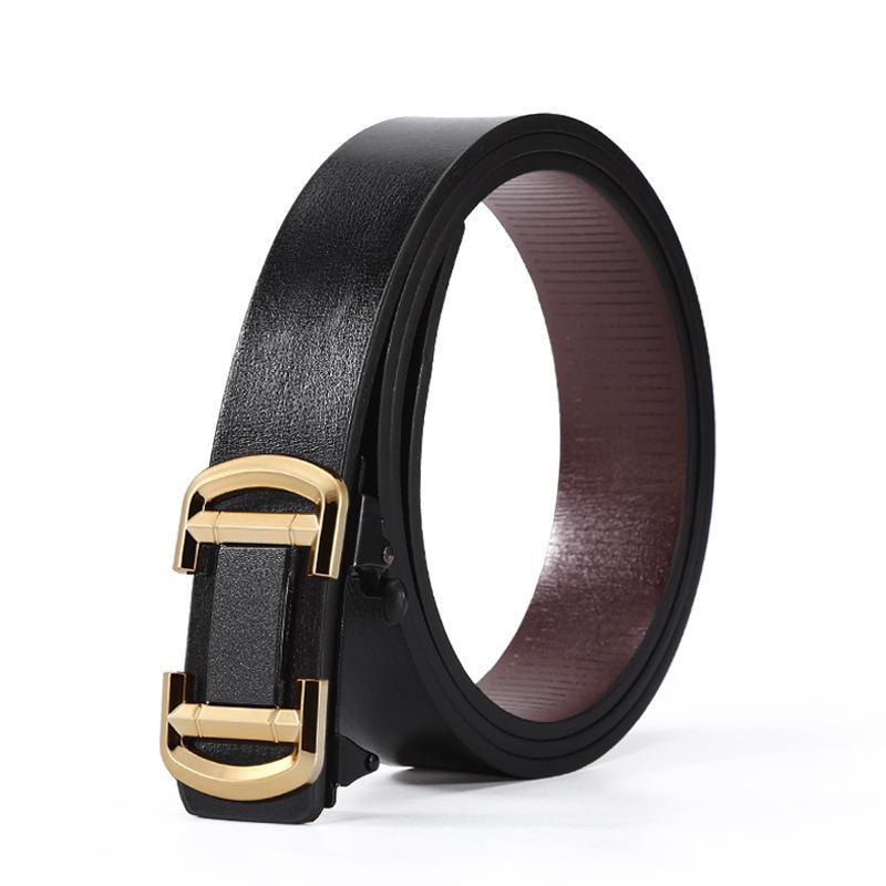 Belt Men'S Classic Inner Wear Toothless Automatic Buckle Belt Business Belt Run Jianghu Stall