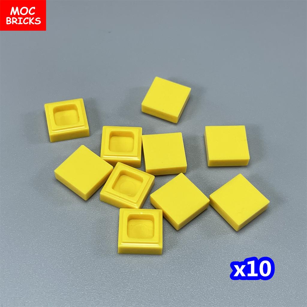 100pcs/lot MOC Bricks Tile 1x1 3070 DIY Room Frame House City Educational Building Blocks Assemble Particles Toy Kids Gift