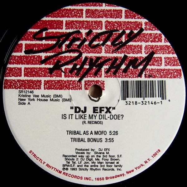 

12inch Record DJ EFX - Is It Like My Dil-Doe SR12146 Strictly Rhythm 1993 US Dance & Electronica Used