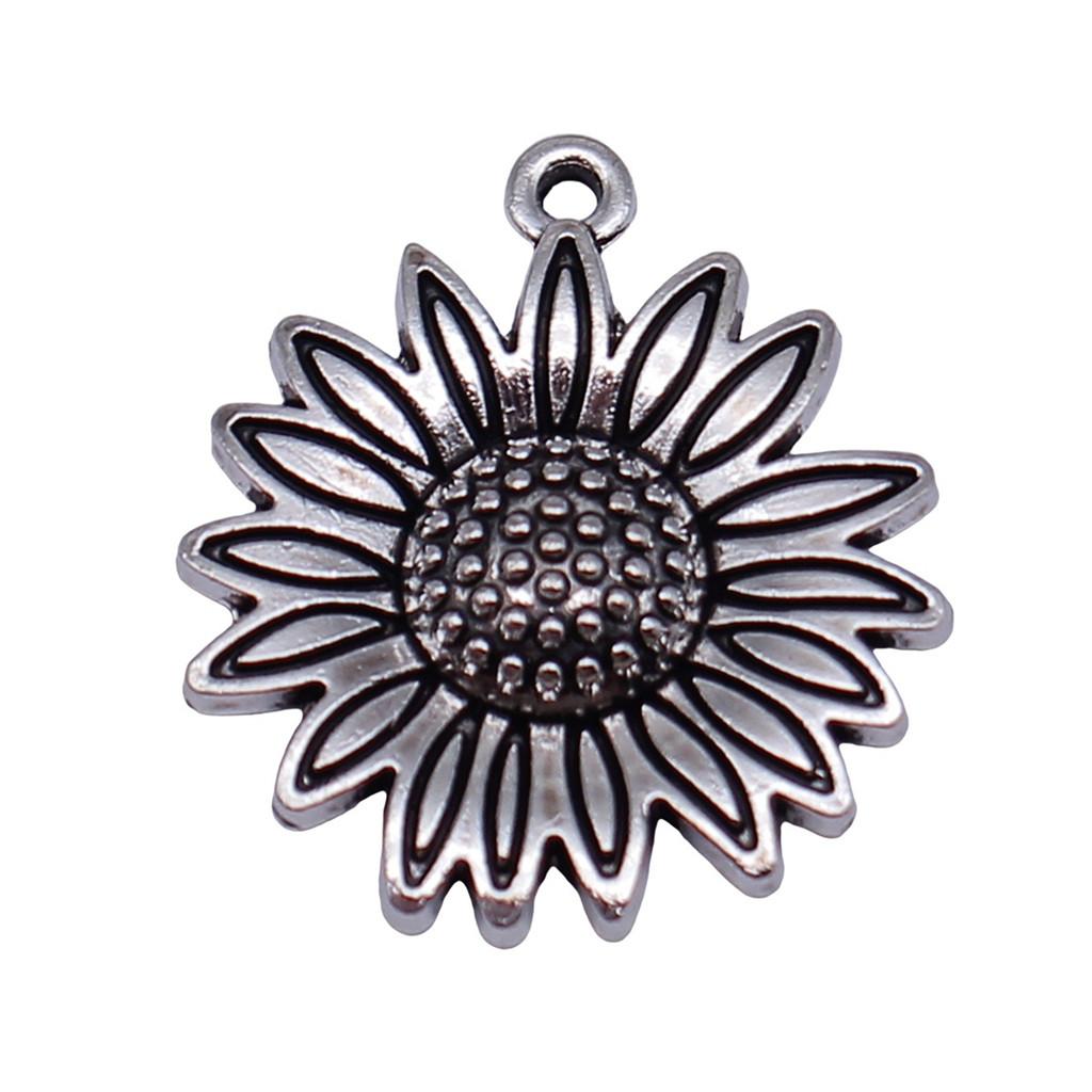 Flowers Of Life Charms Vintage Alloy Pendants For Nature Inspired Jewelry Making