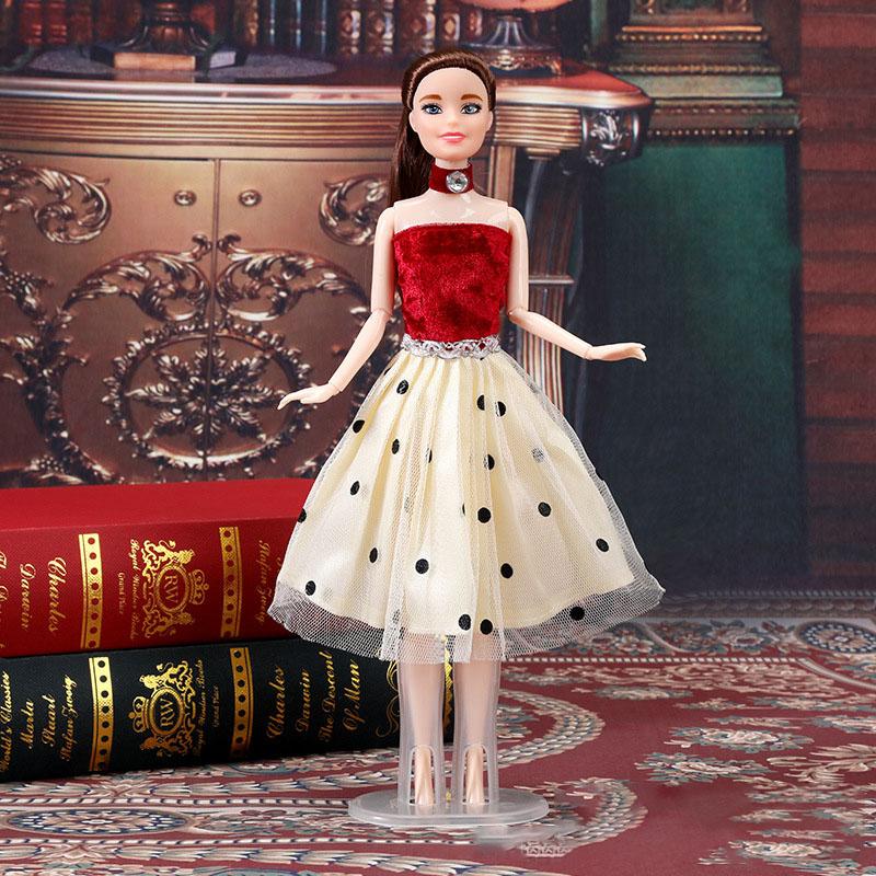 

Комплект одежды для куклы 30 см, Элегантное платье-бальное платье принцессы из тюля и ожерелье, Модные игрушки для переодевания девочки, Подарок для детей девочек