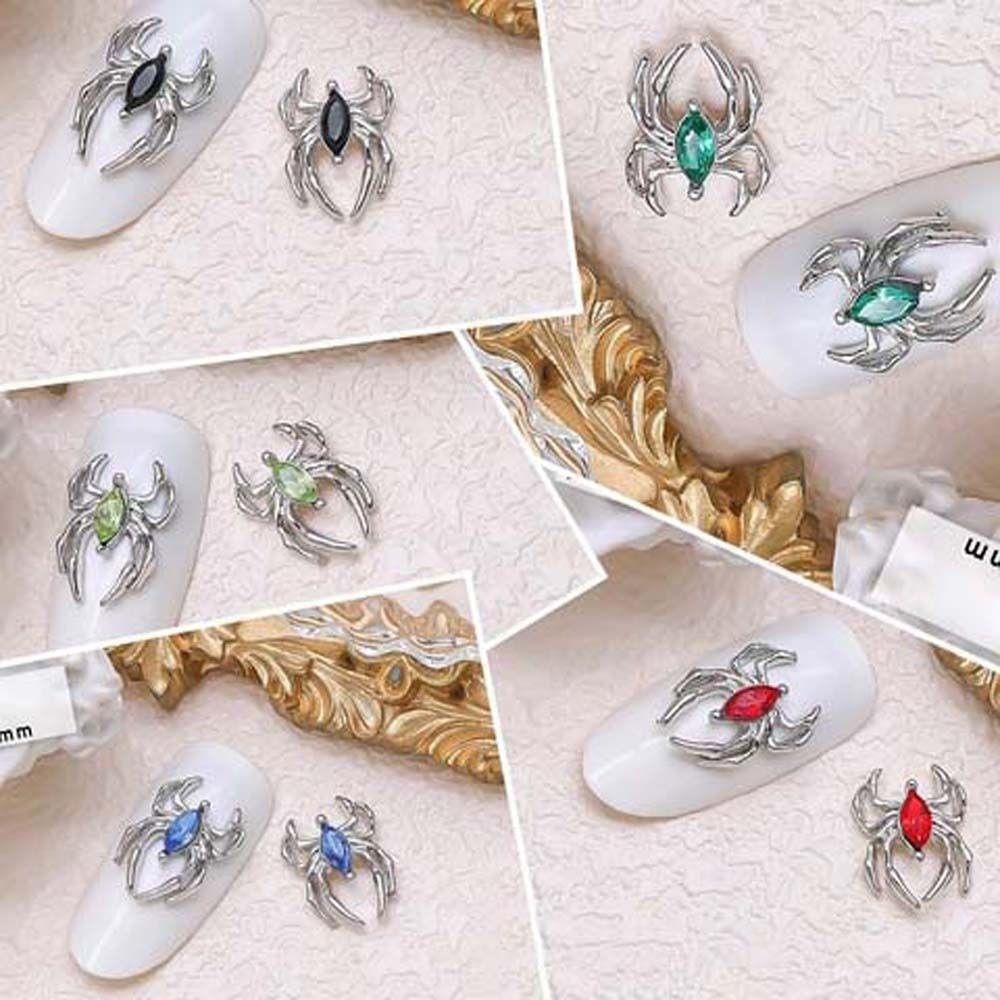5pcs/set Nail Art Decorations Spider Horse Eye Nail Decorations  Nail Salon