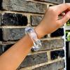 PuRui Vintage Irregular Coloful Acrylic Resin Chunky Bangle Bracelet Women Trendy Geometric Charm Aesthetics Bangle Jewelry Gift
