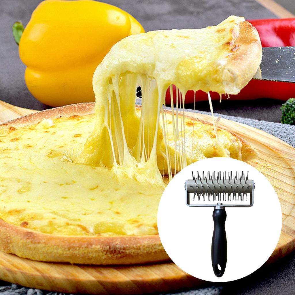 Pizza Dough Roller Easy to Use Wheel Hole Punch Dough Hole Maker Pastry Puncher for Sandwich Flatbread Pastry DIY Bakery