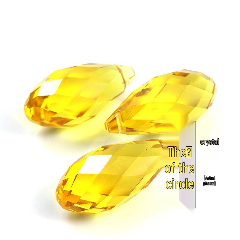 Crystal Glass Teardrop Beads 6x12MM Horizontal Hole for Handmade Jewelry DIY.