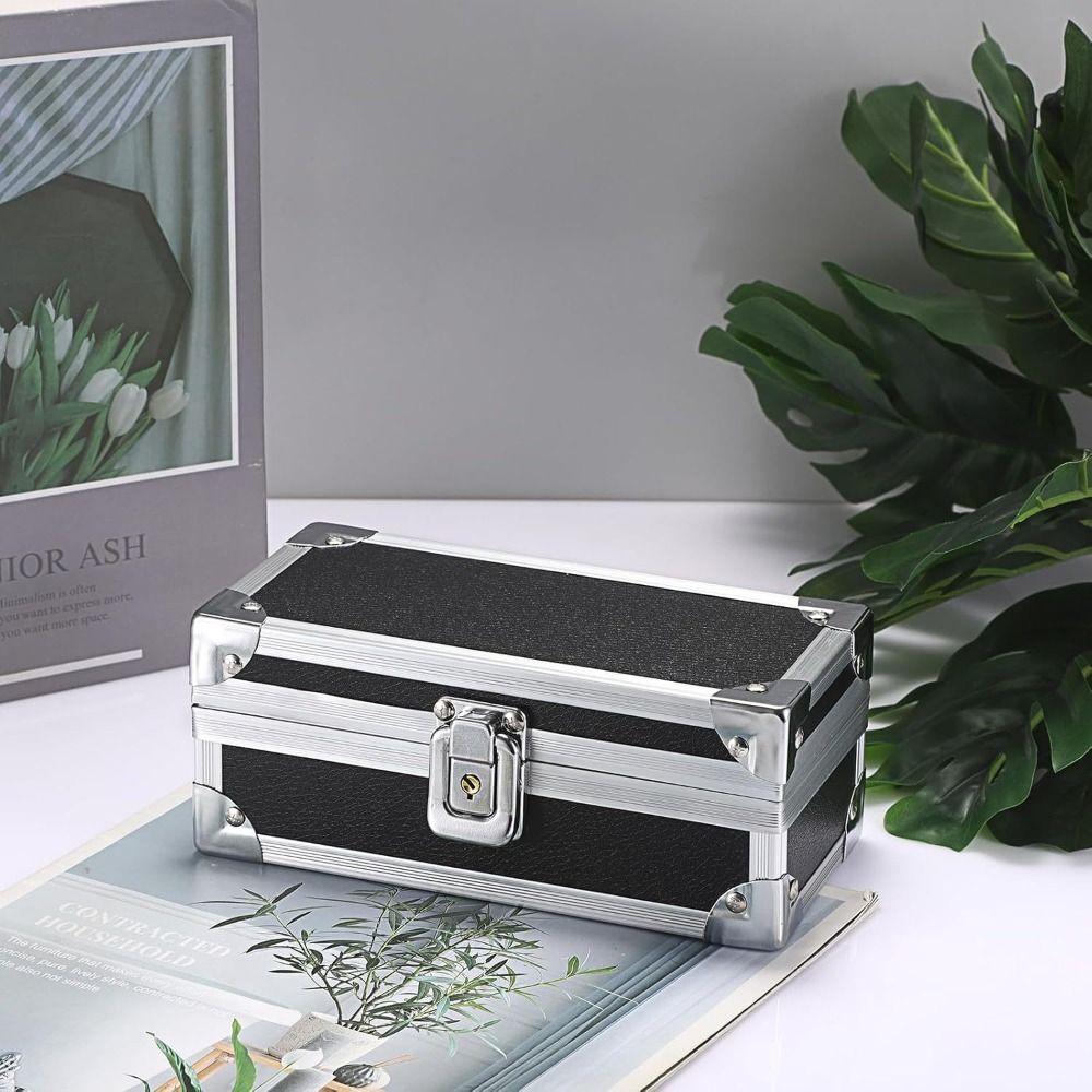 Lockable Design Multi Functional Tool Case Shock Resistant Drop-Resistant Metal Briefcase Wear Resistant with Locking Key