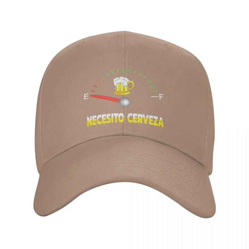 Personalized Necesito Cerveza I Need Beer Baseball Cap Women Unisex Adjustable Dad Hat Streetwear Snapback Caps