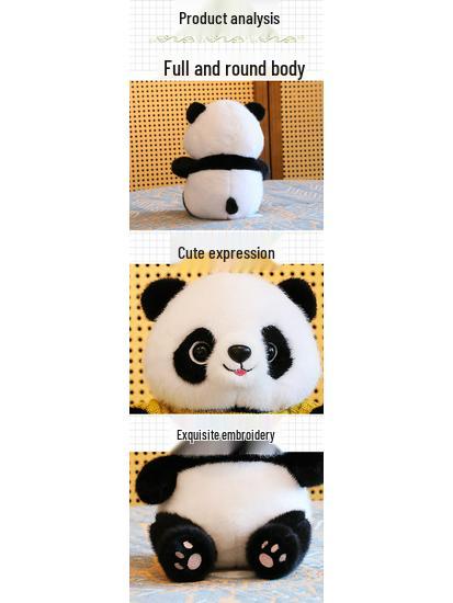 Adorable Plush Panda Doll - Children's Birthday Gift & Souvenir