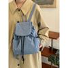 Korean street light nylon backpack bag women 2025 atmosphere plaid backpack casual commuter shoulder bag