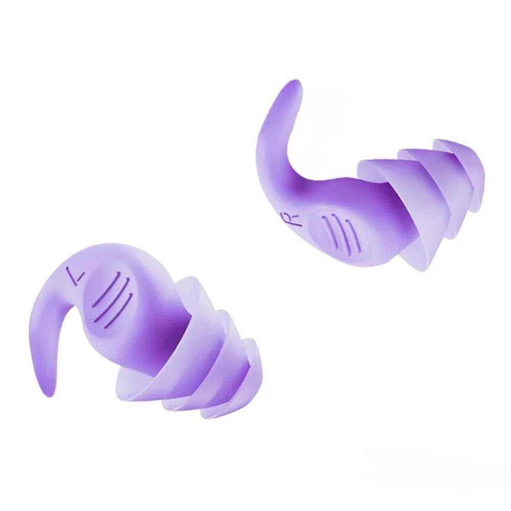 1 Pair Antinoise Earplugs Sound Insulation Ear Protection Earplugs Sleeping Swimming Travel Noise Reduction Waterproof Earplugs
