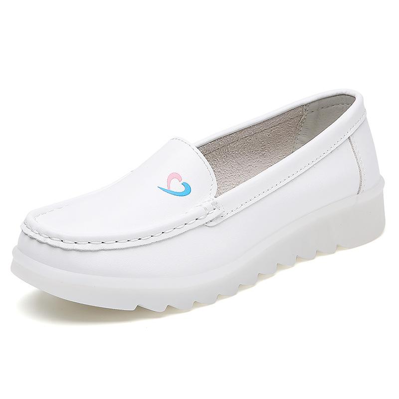 Nurse shoes women's soft-soled breathable doctor's work shoes thick-soled non-slip autumn and winter flat-soled medical shoes are comfortable