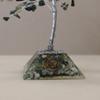 Moss Agate Crystal Tree Orgonite Base 160 Gemstones