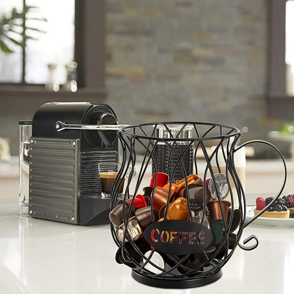 Large Capacity Coffee Pod Organizer Holder for Kitchen Countertop Convenient Stylish Storage Rack for Coffee Pod Stands Decor