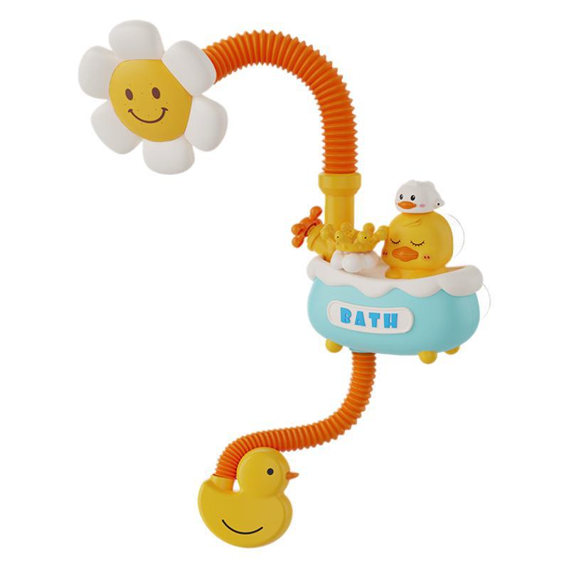 Electric Yellow Duck Water Spray Toy for Baby Bathing