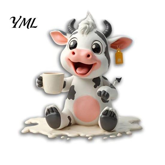 Animal Fridge Decor Acrylic Refrigerator Magnet, Cow Sheep Koala Frog Seal Kitchen Decorative Magnets Magnetic Decoration for Lockers Whiteboards