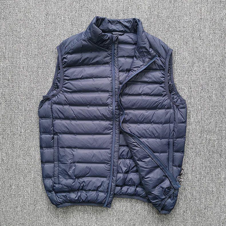 

Мужской универсальный жилет из пухового хлопка со стойкой - Легкий, Теплый, Бесшовный, Смесь шелка и хлопка L