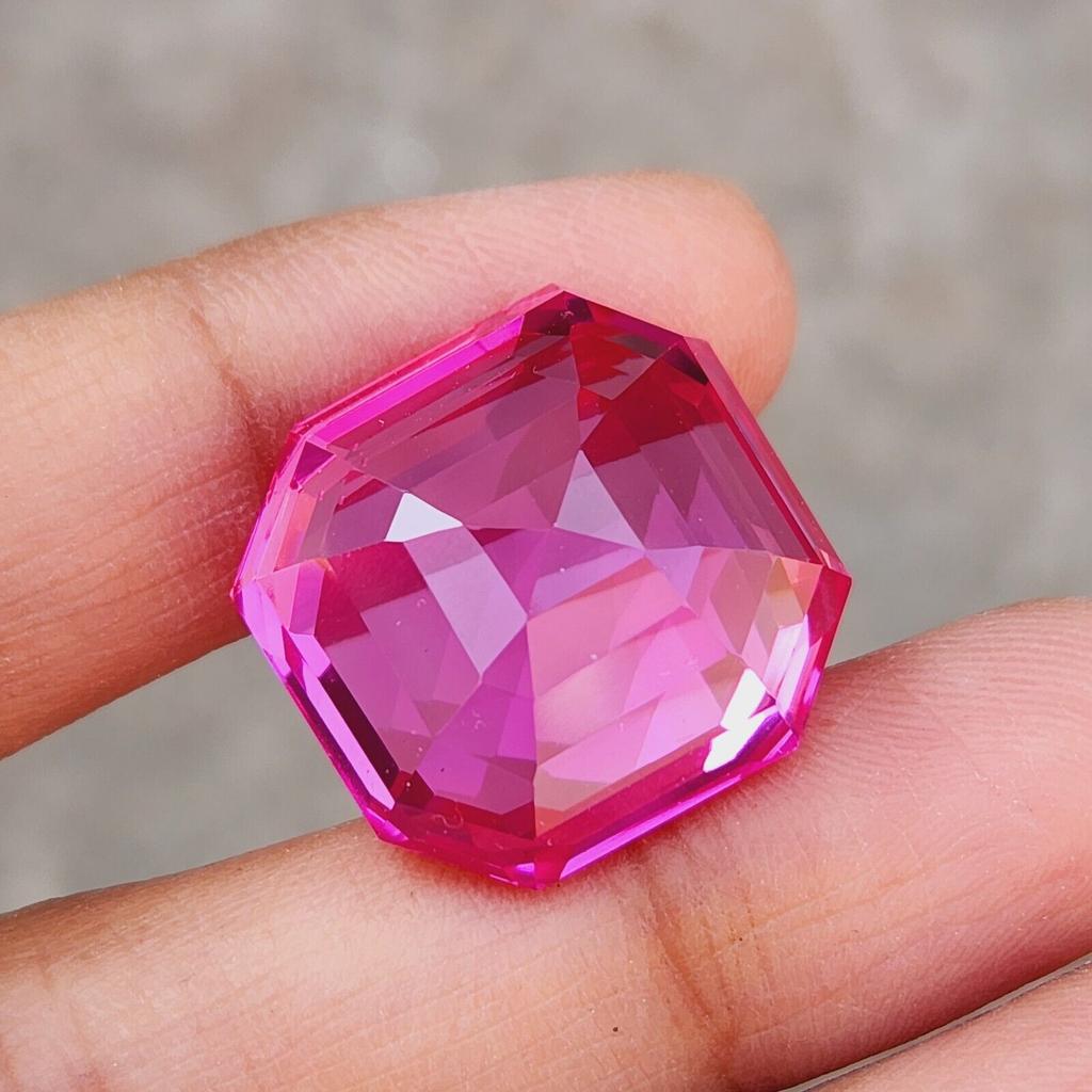48.45 Ct Certified Natural Pink Ruby Octagon Cut Loose Gemstone