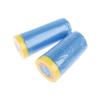 1Roll Pre-Taped Masking Film Blue Plastic Sheeting Automotive Washi Tape No Residue Painters Plastic Drop Cloth For Painting