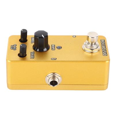 Electric Guitar Effects Pedal Single Block Mini Modulation Amplifier Simulation Pedal Golden
