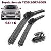 24"+16" J-Hook Frameless Front Wiper Blades for Toyota Avensis T250 2003-2009, Corolla E120, Verso, Auris E150, Yaris XP90