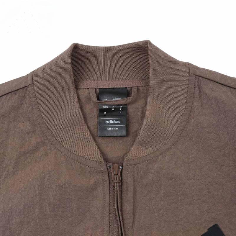 Adidas Comfortable Simple Versatile Workwear Long Sleeve Jacket Men Jackets Brown IY1503