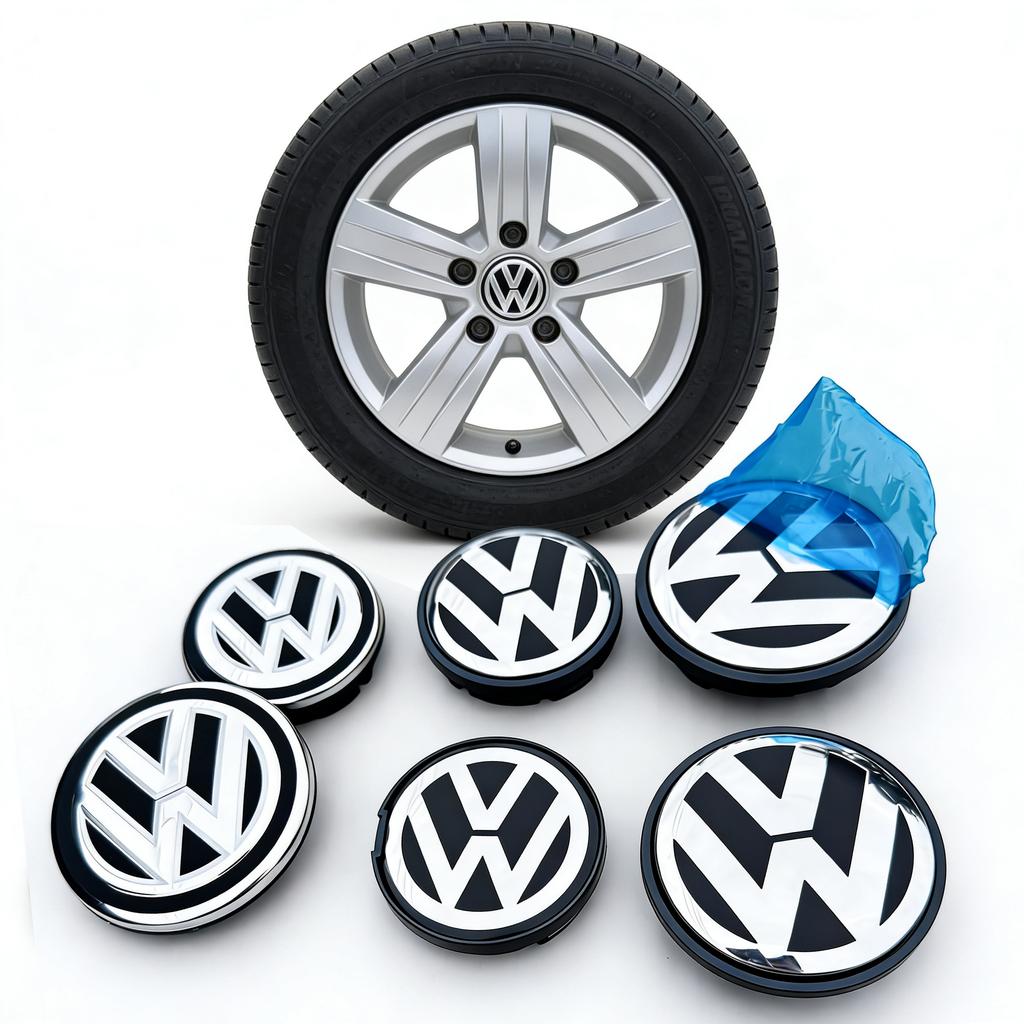 60mm 4pcs Wheel Center Hub Caps 55mm 56mm 65mm 70mm wheel cover For VW Polo Golf 4 5 6 7 Touran CC Passat B5 B6 B7 accessories