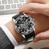 Mode Herrenuhr Silikonarmband Großes Zifferblatt Herren Quarzuhren Sportuhr