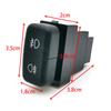 DC12V Car Dual key Switch LED DRL Fan Power on off Radar Switch Button with wire For Mitsubishi Pajero Triton ASX Lancer