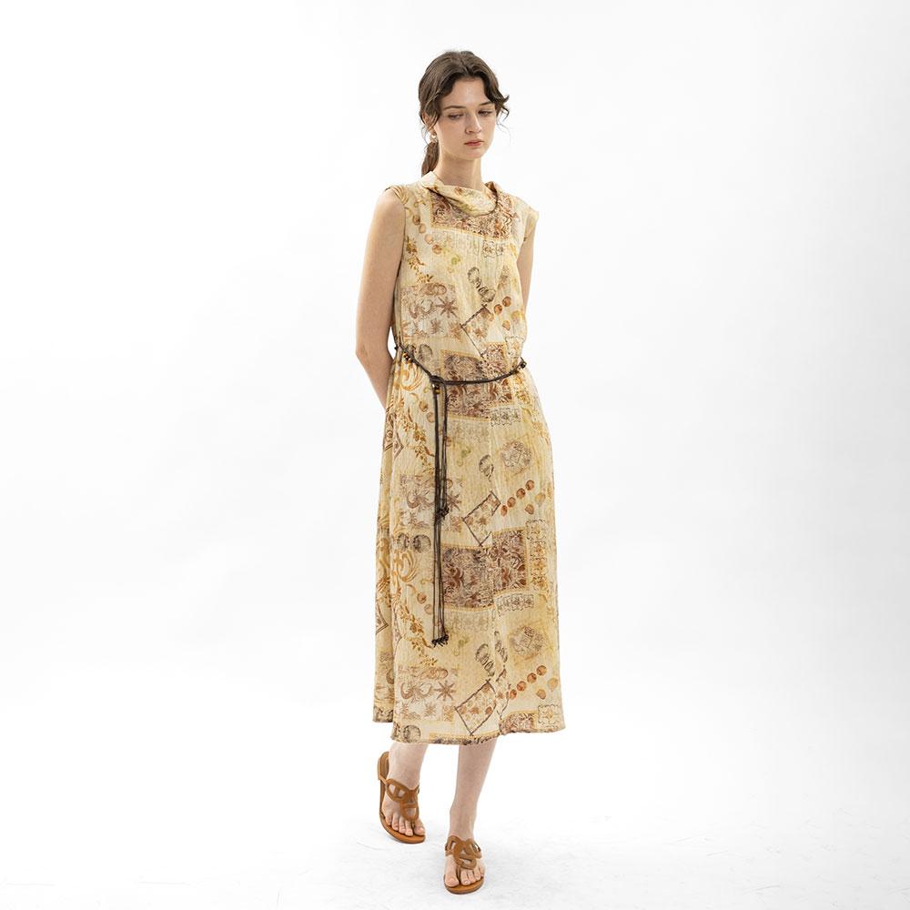 Wednesday Delight Wd_Resort Sleeveless Dress_Brown