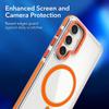 Luxury Magsafe Wireless Charge Clear Phone Case  for Samsung Galaxy S24 S23 S25 Ultra Plus Magnetic Shockproof Transparent Cover