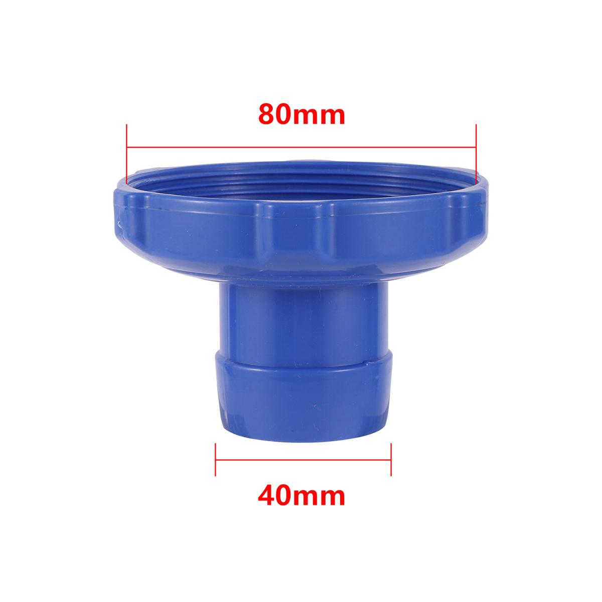 

1 set Pool Skimmer Adapter&Wall Mount Tube 80cm White Hose 40mm Barb to 80mm Female Thread Blue Connector Pool Cleaning Fittings