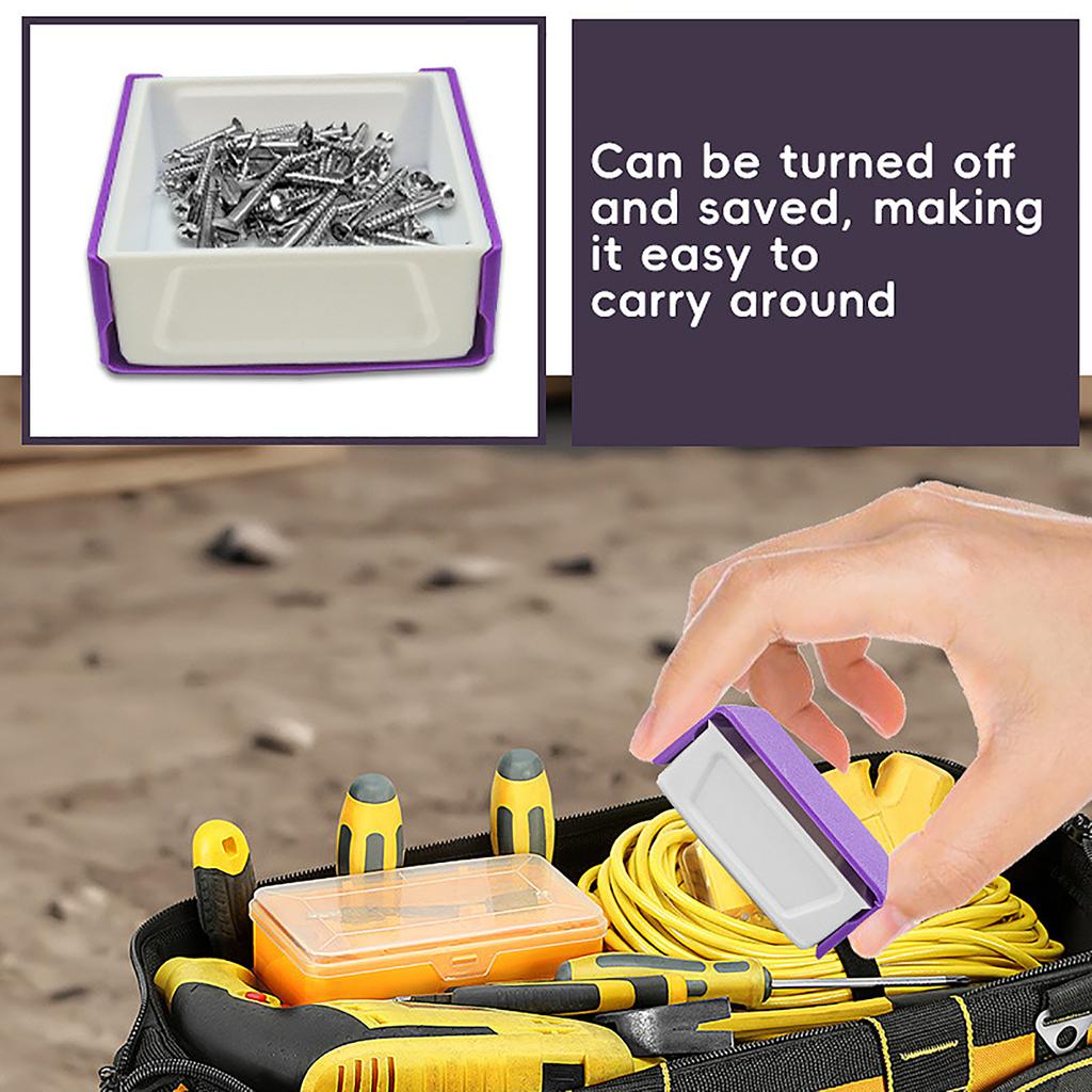 Parts Storage Box With Lid Plastic Organizer Container For Screws Bolts Hardware Tools