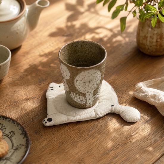 Cat Paw Coaster, Cute Animal Drink Coasters, Heat Insulation Mat for Coffee Cups, Absorbent Table Mat for Home Kitchen