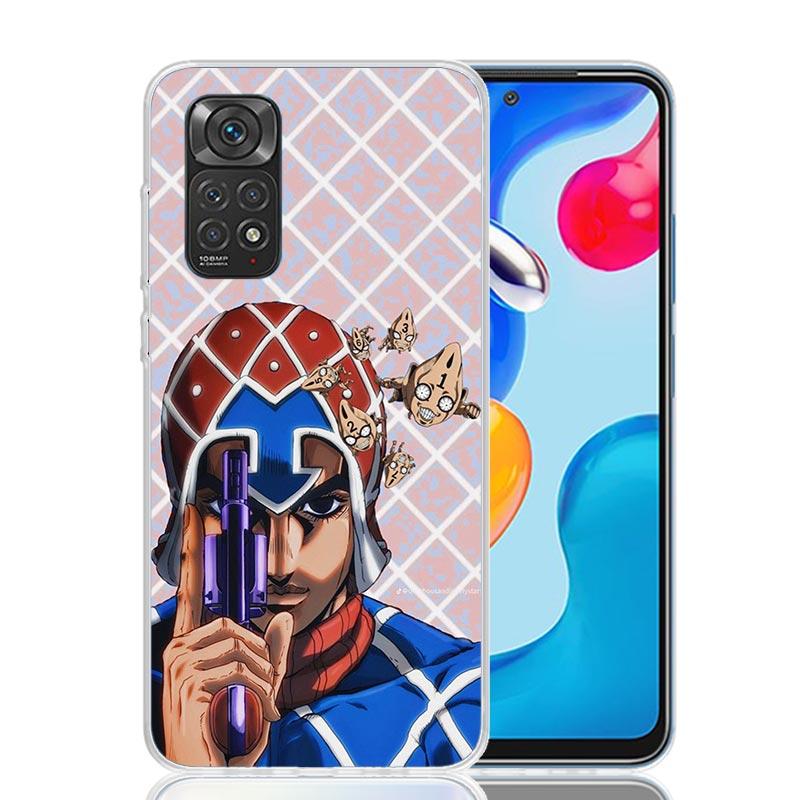 JoJo Adventure Guido Mista Phone Case For Xiaomi Redmi Note 15 14 13 12S 12 Pro Plus 11S 11E 11 11T 10S 10 Art Soft Pattern Cove
