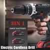 Cordless Drill Set Electric Screwdriver Mini Wireless Power Driver W/ Battery Charger Variable Speed DIY Power Tools