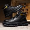 Lederschuhe Herren Outdoor Braun Höhenerhöhend Mann Lässige Stiefel Plateau Pu Elegant Günstig Ausverkauf Bequem Retro 2025